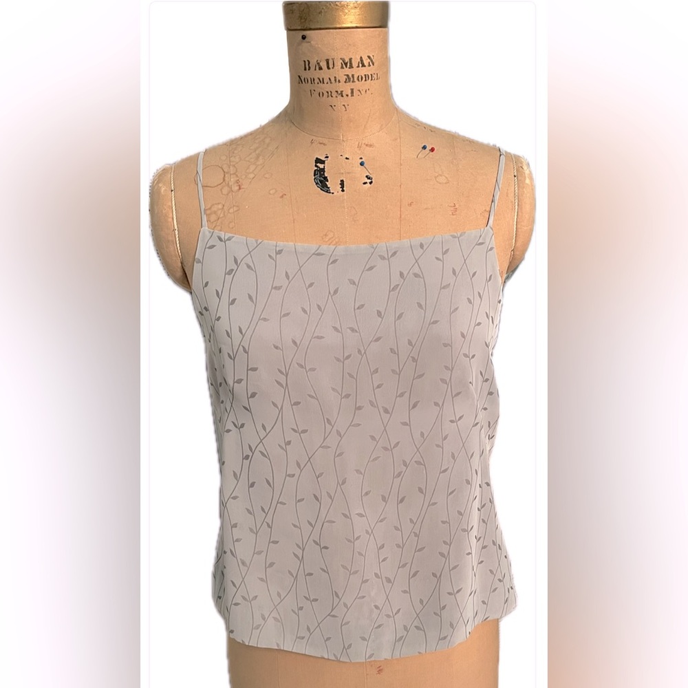 Leaf Patterned Grey Women's Camisole